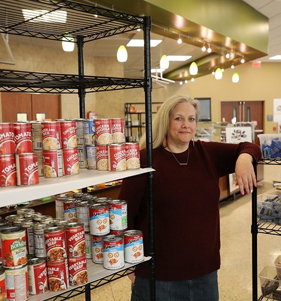 The Campus Cupboard provides support for students facing food insecurity or financial strain.