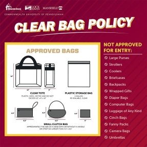 University Clear Bag Policy