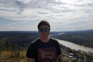 A man standing outside.