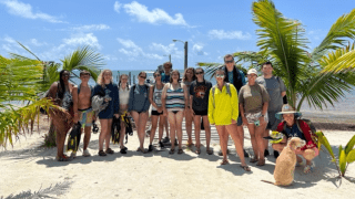 A group of students in Belize. 