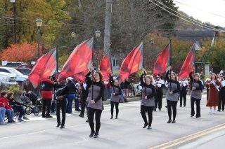 Mansfield Color Guard during Homecoming Parade 2023.