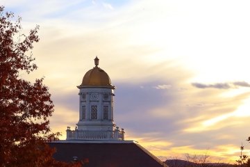 Carver Hall in the Fall. 