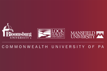 Commonwealth University of PA: Bloomsburg University, Lock Haven University, and Mansfield University. 