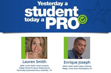 Yesterday a Student today a pro: Lauren Smith and Enrique Joseph 