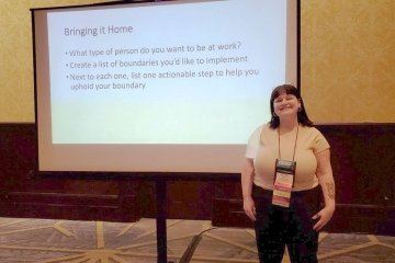 Graduate Student Ruth Green Presents at Workshop