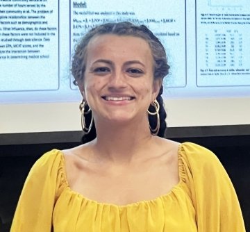 Woman in a yellow shirt. 