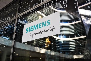 A SIEMENS sign.