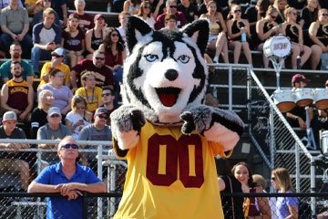 CU-Bloomsburg mascot Roongo