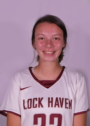 A photo of Casey in a Lock Haven Jersey. 