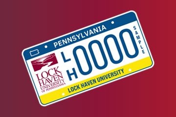 Lock Haven License Plate