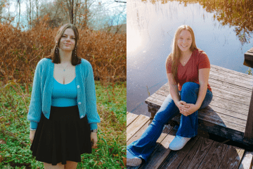 Mansfield legacy scholarship recipients pictured Paige Gumear and Katelyn Sherwood