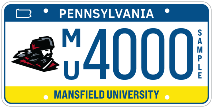 Mansfield Alumni License Plate