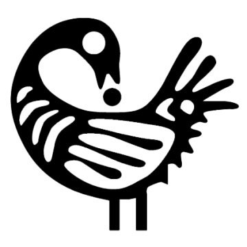 Hand-drawn Sankofa bird