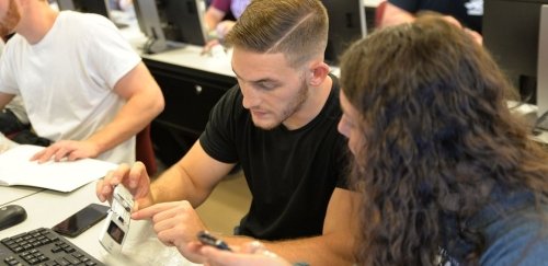 Center for Digital Forensics and Cybersecurity Studies students