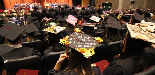 Fall Commencement at Bloomsburg - Grad Decorated Cap