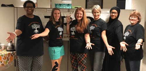 Mansfield TRIO SSS staff posing in office