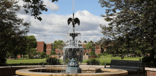 CU-Bloomsburg Fountain on the Quad