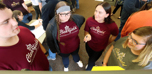 CU-Clearfield students during a campus DEI event