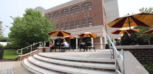 Exterior photo of Andruss Library on the Bloomsburg Campus