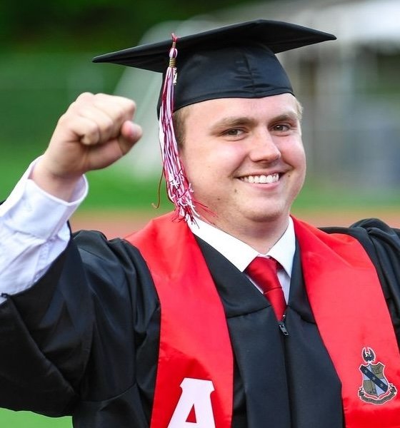 Male Lock Haven honors graduate