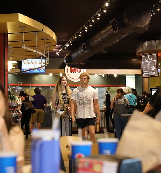 Students navigate the lunch rush of Lower Manser at Commonwealth University-Mansfield, formerly Mansfield University