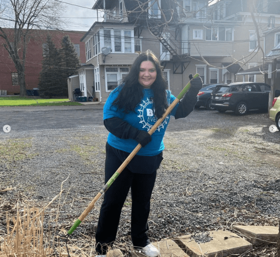 Sydney Stokes, Class of 2024 During the Bloomsburg Big Event