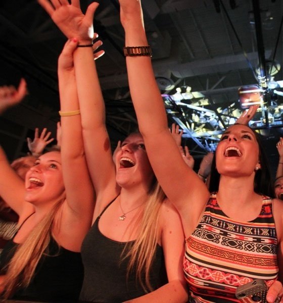 Students at a concert