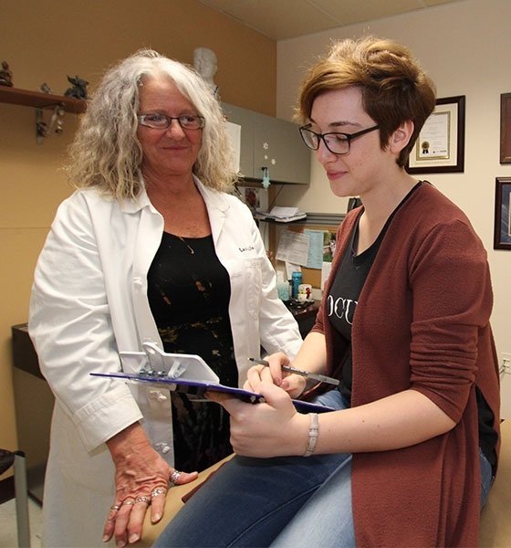 Student Health Center student and nurse at CU-Bloomsburg