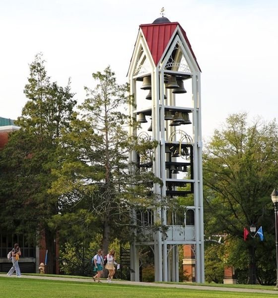 lock haven bell tower on campus