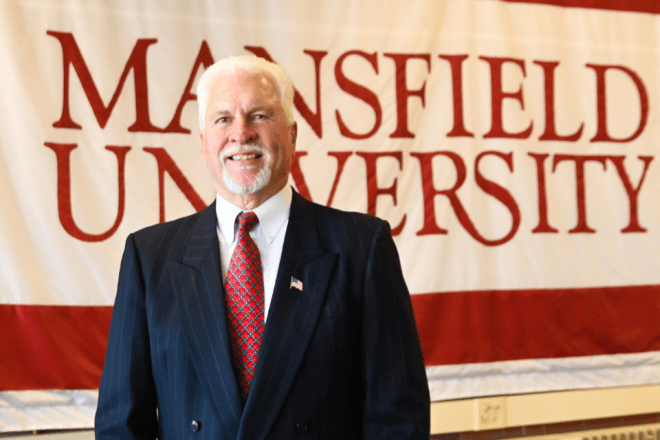 Roger Maisner, board member of the Mansfield University Mountaineer Foundation and former Athletics Director at Mansfield University