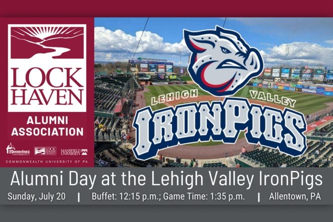 Lock Haven Alumni at the Lehigh Valley IronPigs