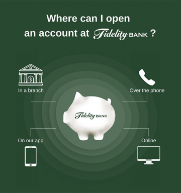 Where can I open an account at Fidelity BANK?