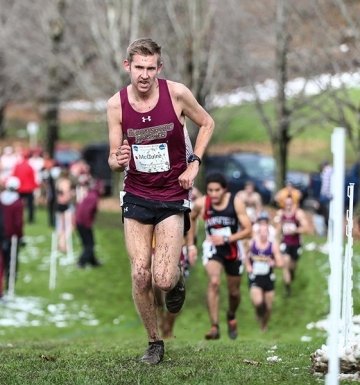 A guy running. 