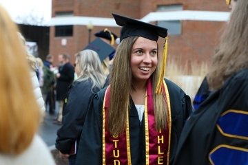 Emily at graduation.