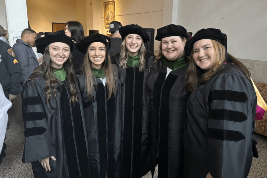 Audiology students at their graduation