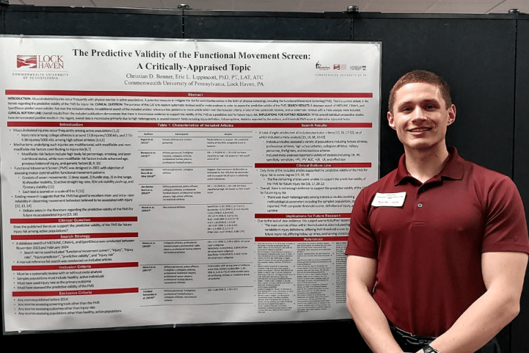 M.S Athletic Training Student presents research