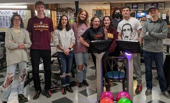 Math Club students bowling