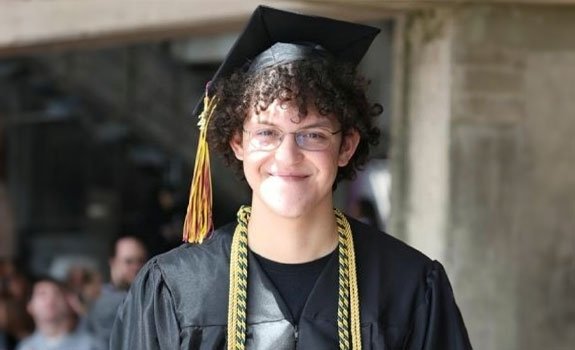 Max Norfolk at commencement.