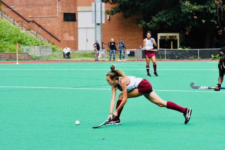 Billie Jo playing field hockey. 