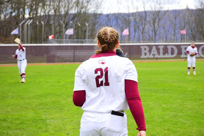 Madalyn in her uniform on the field. 