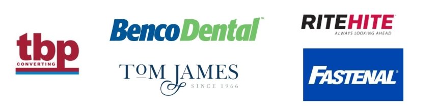 keystone sales sponsors reads tbp converting, Benco Dental, Tom James, Rite Hite, and Fastenal