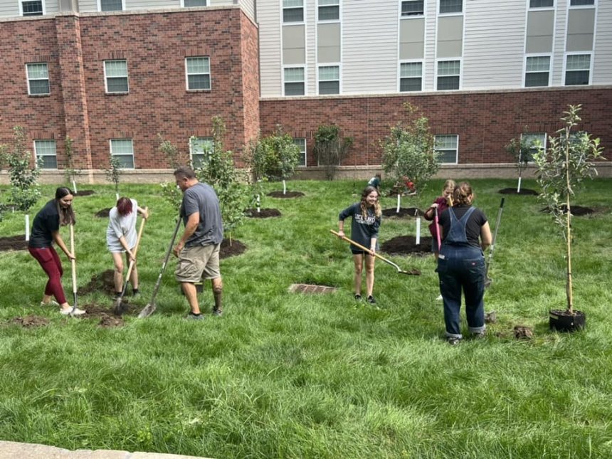 Planting Trees. 