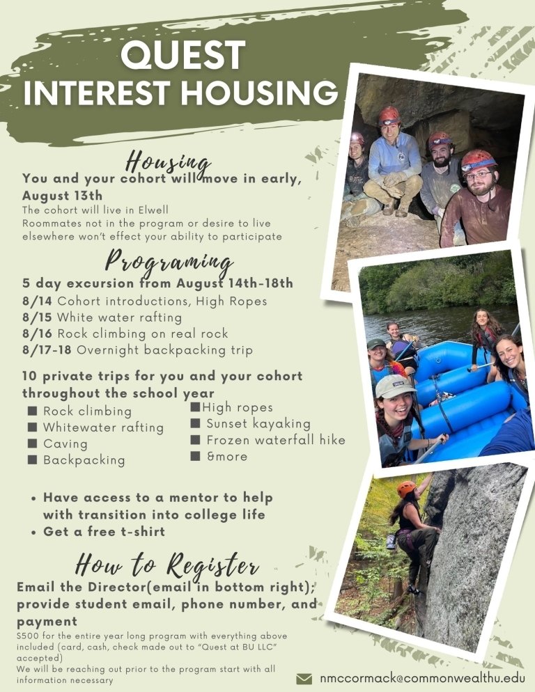 Quest Interest Housing Flyer