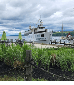 Seneca Legacy boat at harbor