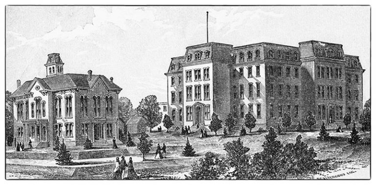 Carver Hall and Dormitory, 1871