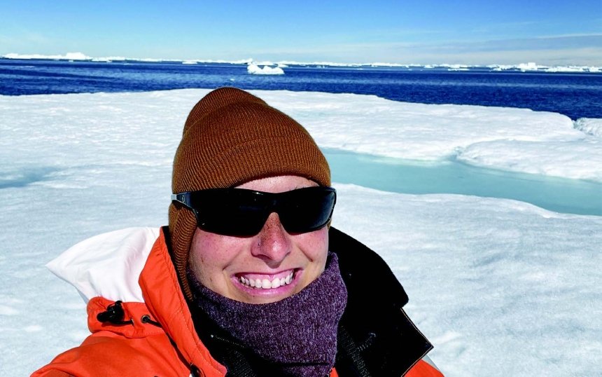 Abby Hare in Antarctica